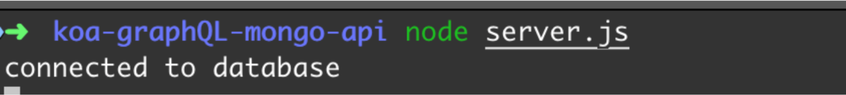 node connected to database