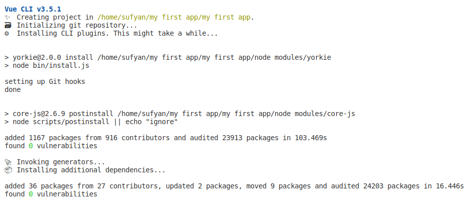 Создаем первое приложение в VUE.JS