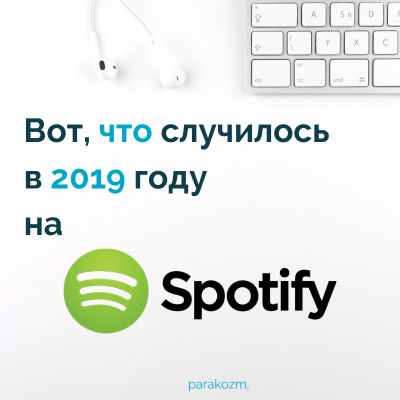 Вот, что происходило на Spotify в 2019 году