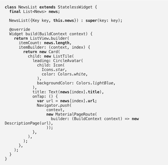 Flutter App Development