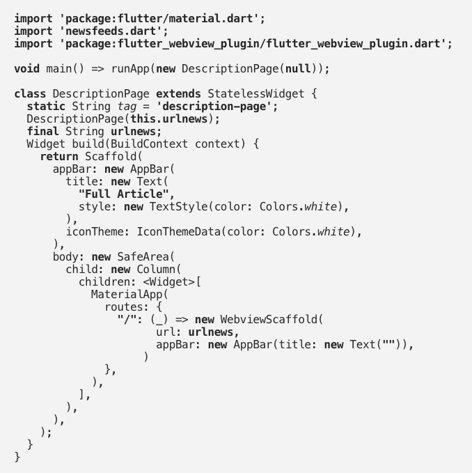 Flutter App Development